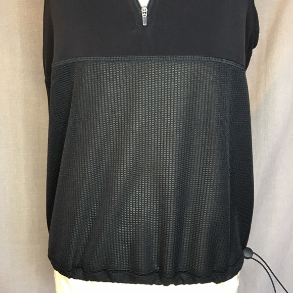 Sleeveless Black Athletic Top Sheer Mesh VMMV - Picture 5 of 5
